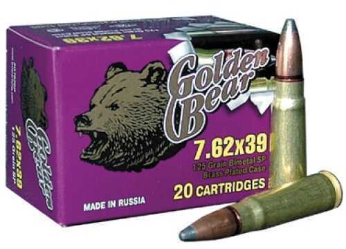 7.62X39mm 125 Grain Soft Point 20 Rounds BEAR Ammunition